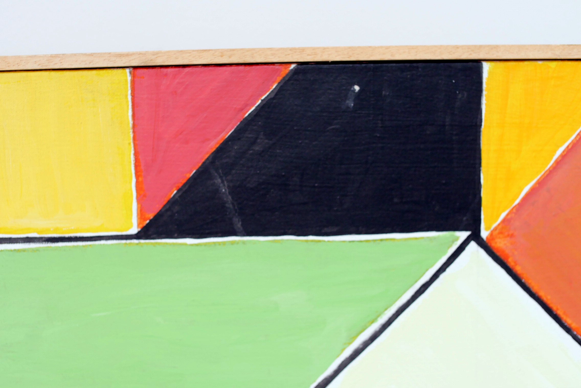 Oil Painting Modern Albert Poizat (Born 1940) French Composition 3 Abstract Painting