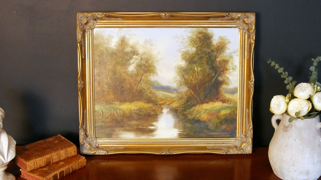 Vintage Landscape Oil Painting