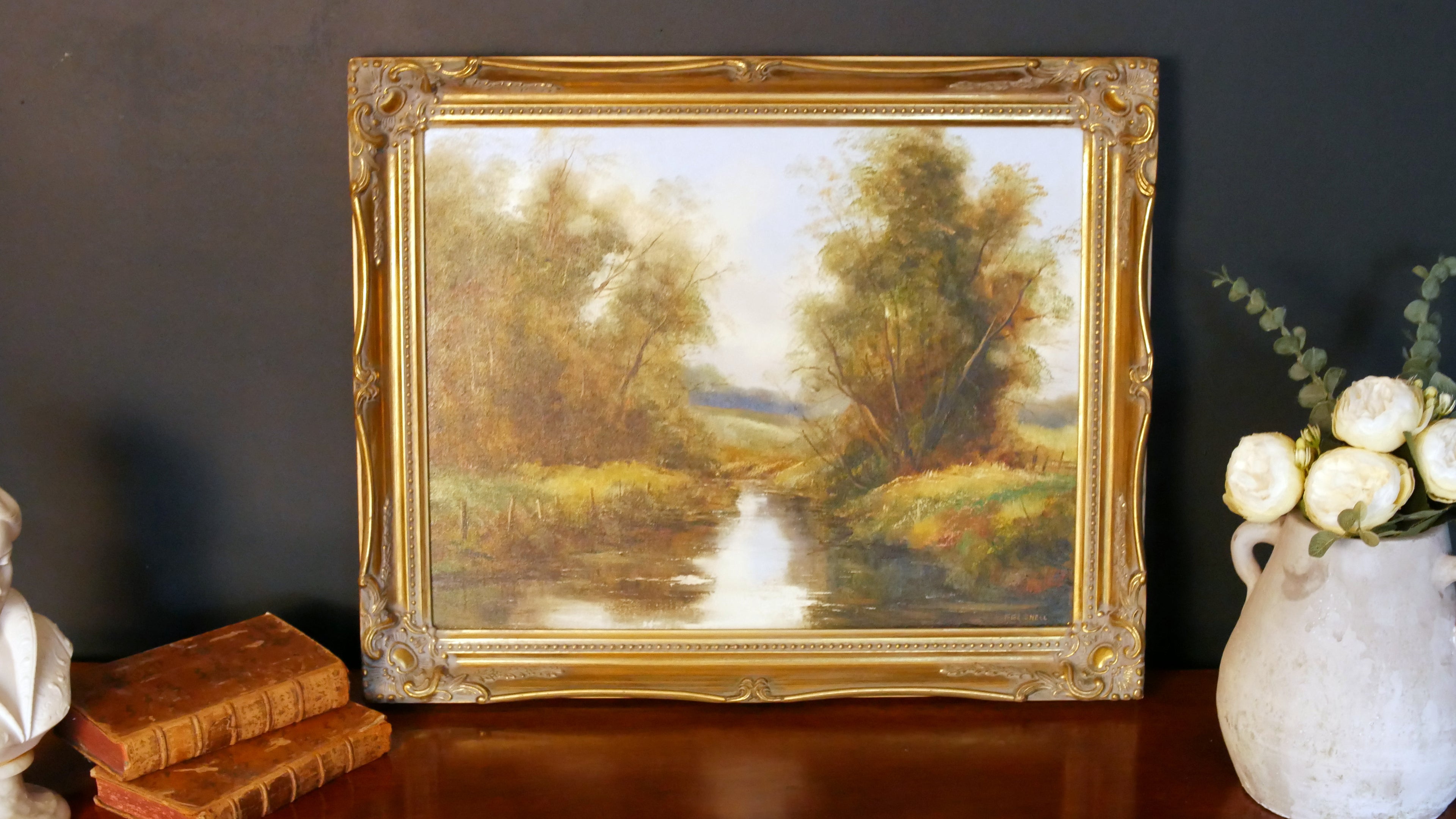 Vintage Landscape Oil Painting