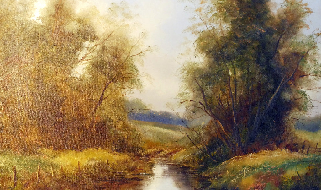 Vintage Landscape Oil Painting
