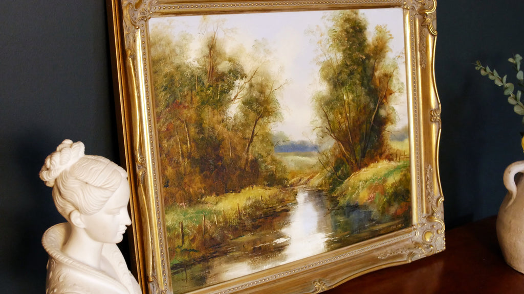 Vintage Landscape Oil Painting