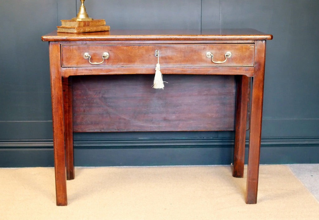 Georgian Console Side Hall Tea Table Mahogany Fold Over