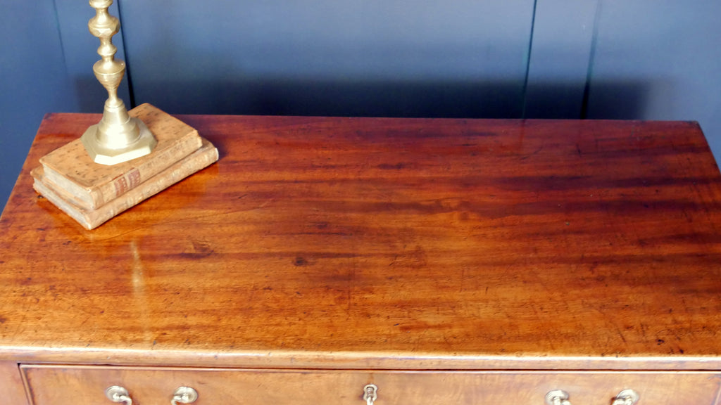 Georgian Console Side Hall Tea Table Mahogany Fold Over