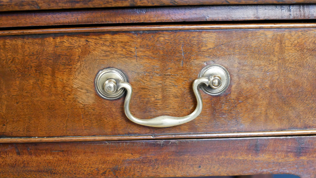 Georgian Console Side Hall Tea Table Mahogany Fold Over