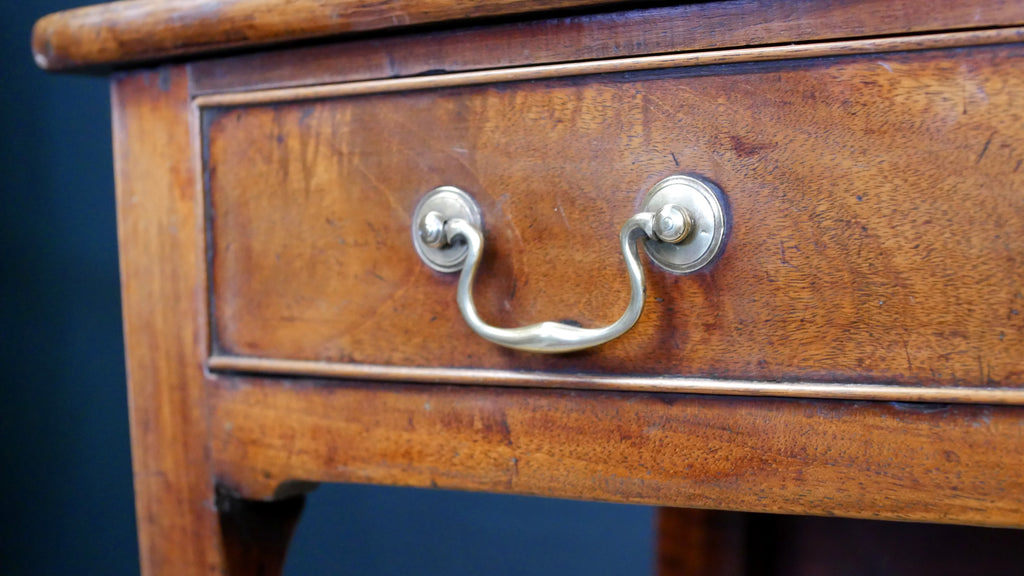 Georgian Console Side Hall Tea Table Mahogany Fold Over