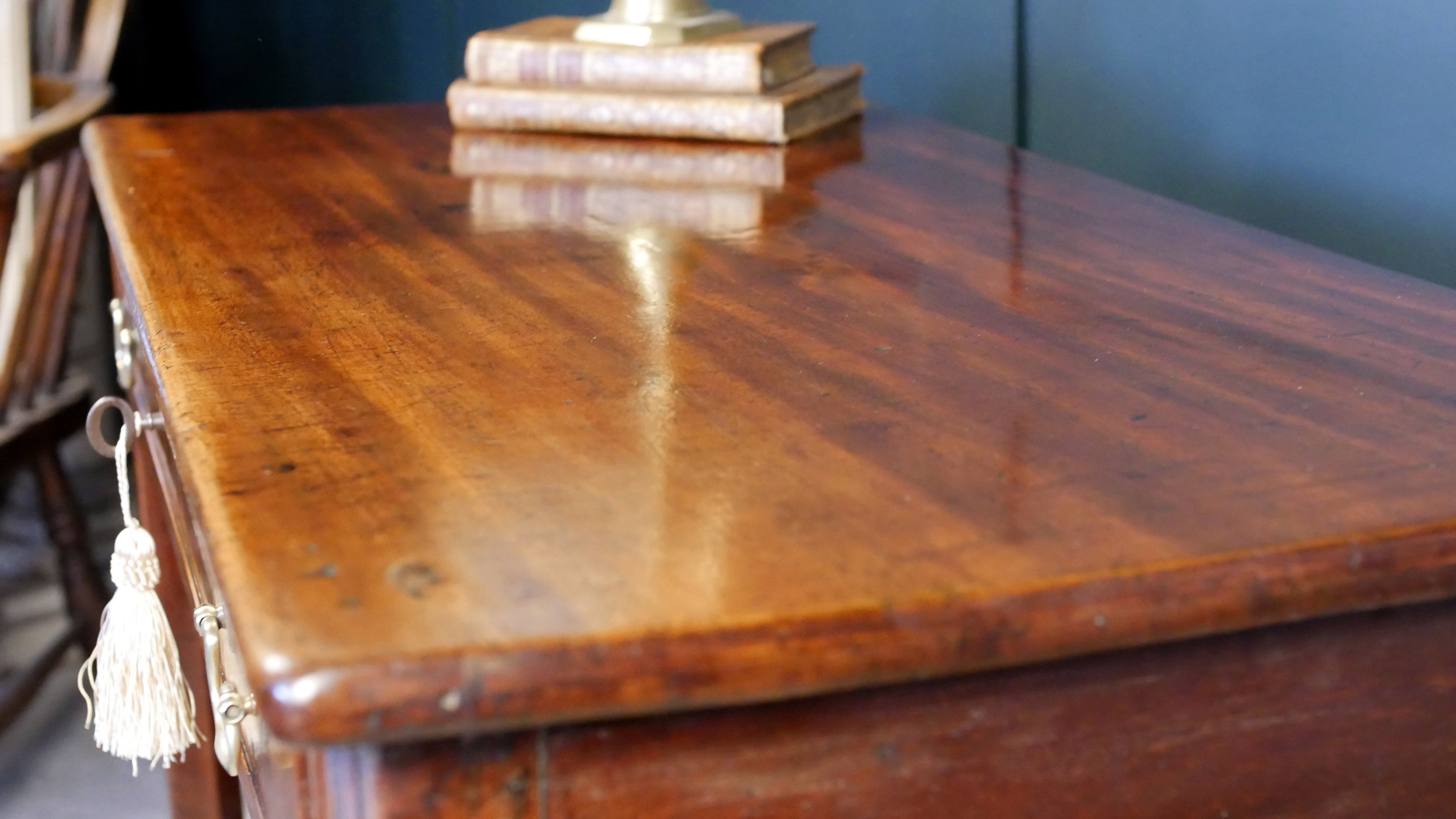 Georgian Console Side Hall Tea Table Mahogany Fold Over
