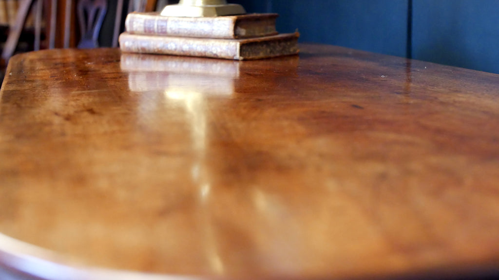 Antique William IV Mahogany Fold Over Tea Table