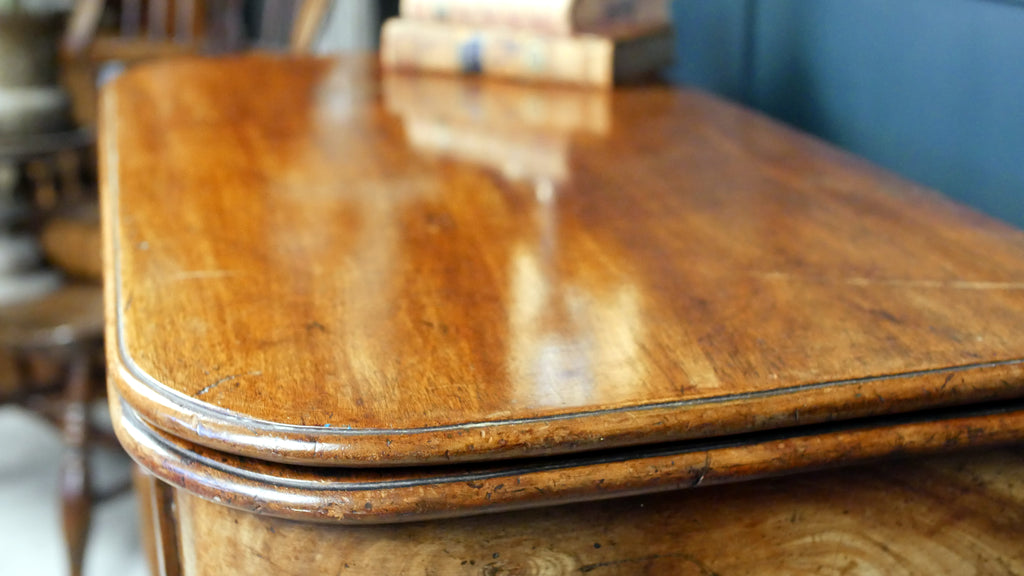Antique Georgian Regency Side Hall Console Tea Table Fold Over