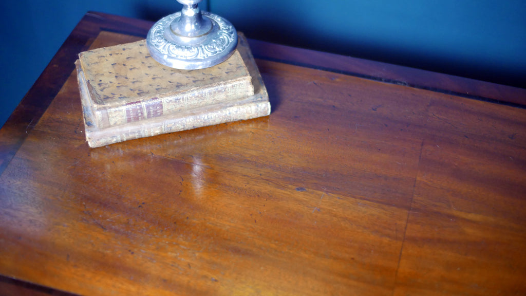Fine Regency Mahogany Fold Over Card Table