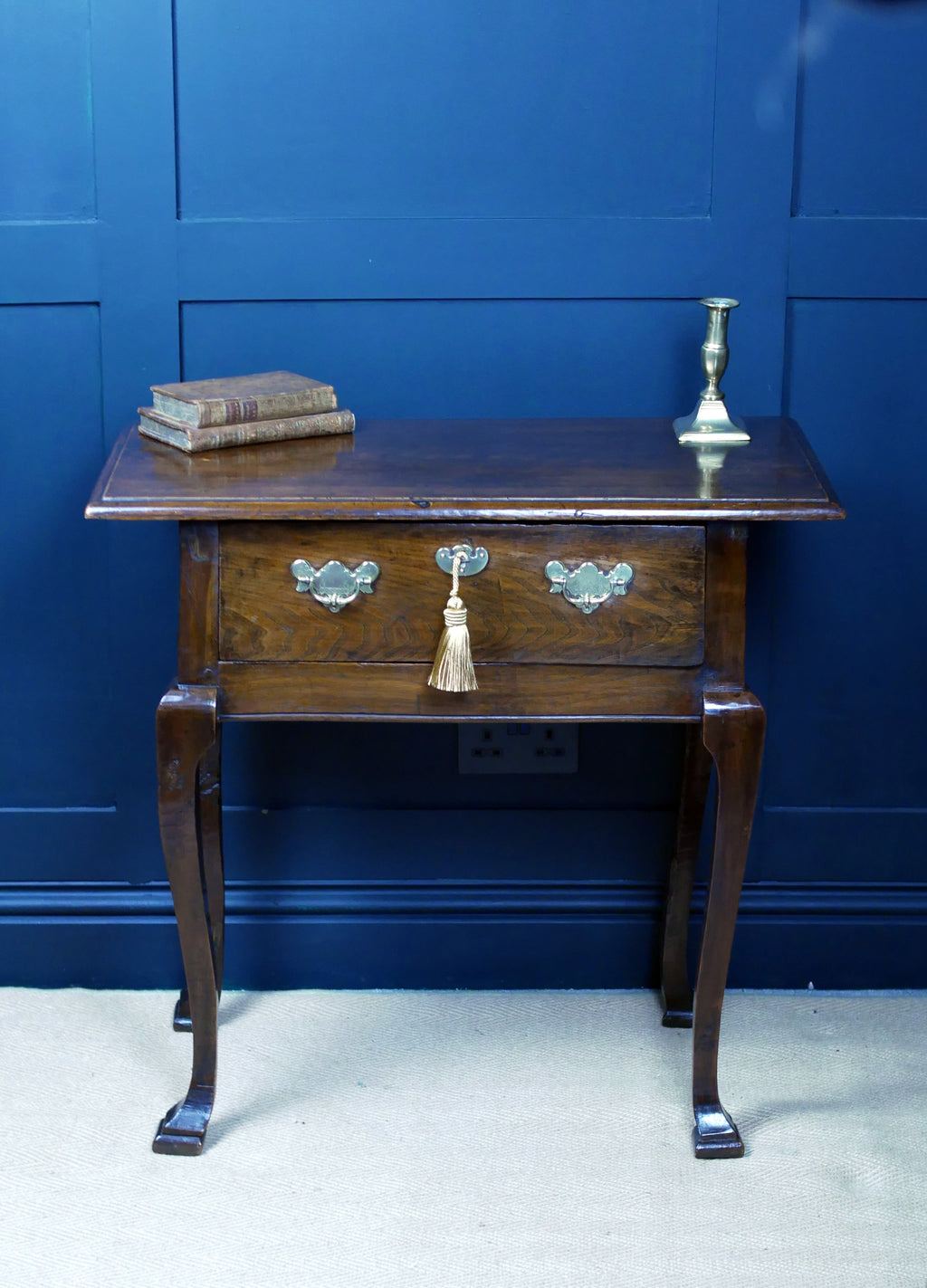 Fine Early Oak Georgian Side Console Hall Table