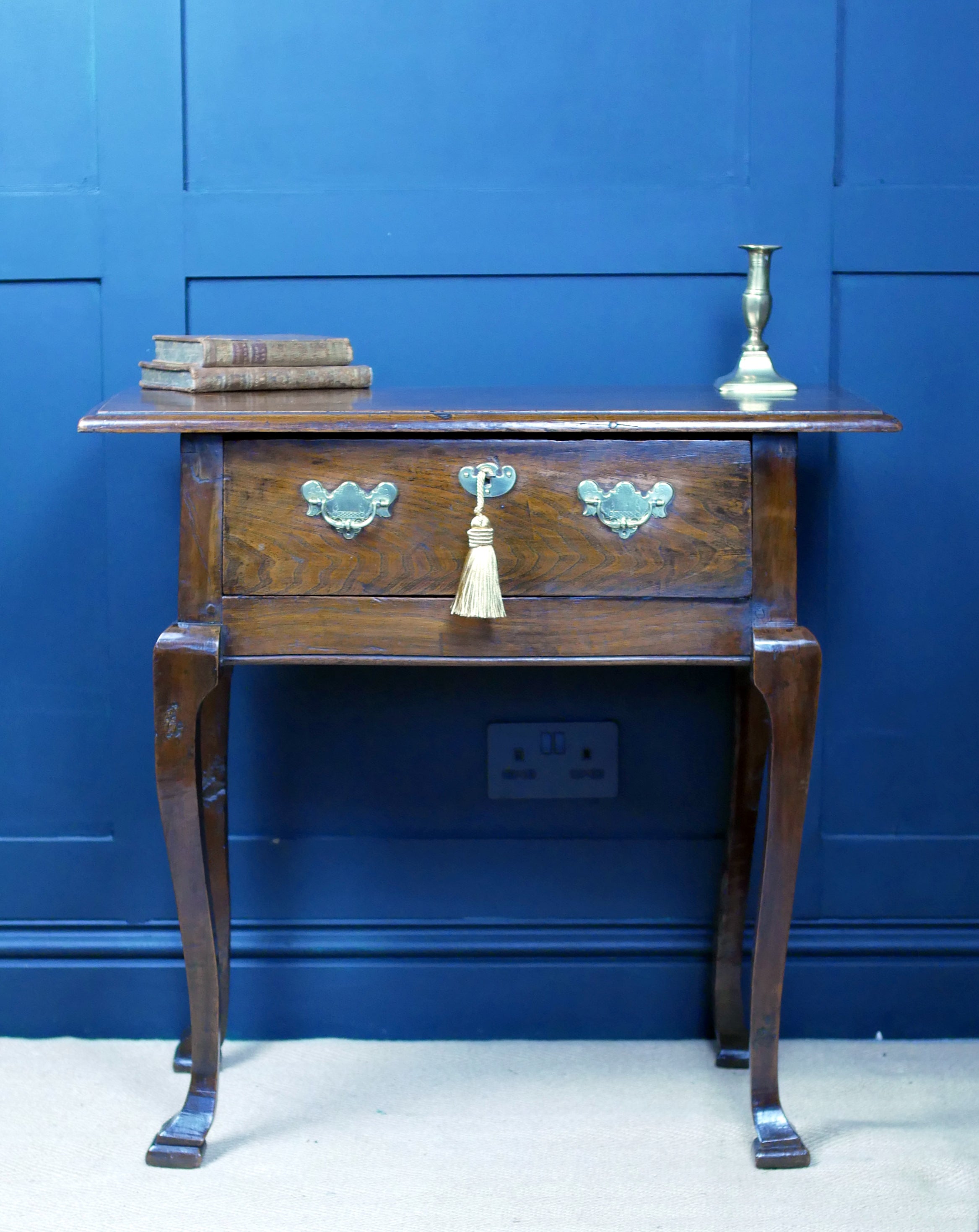 Fine Early Oak Georgian Side Console Hall Table