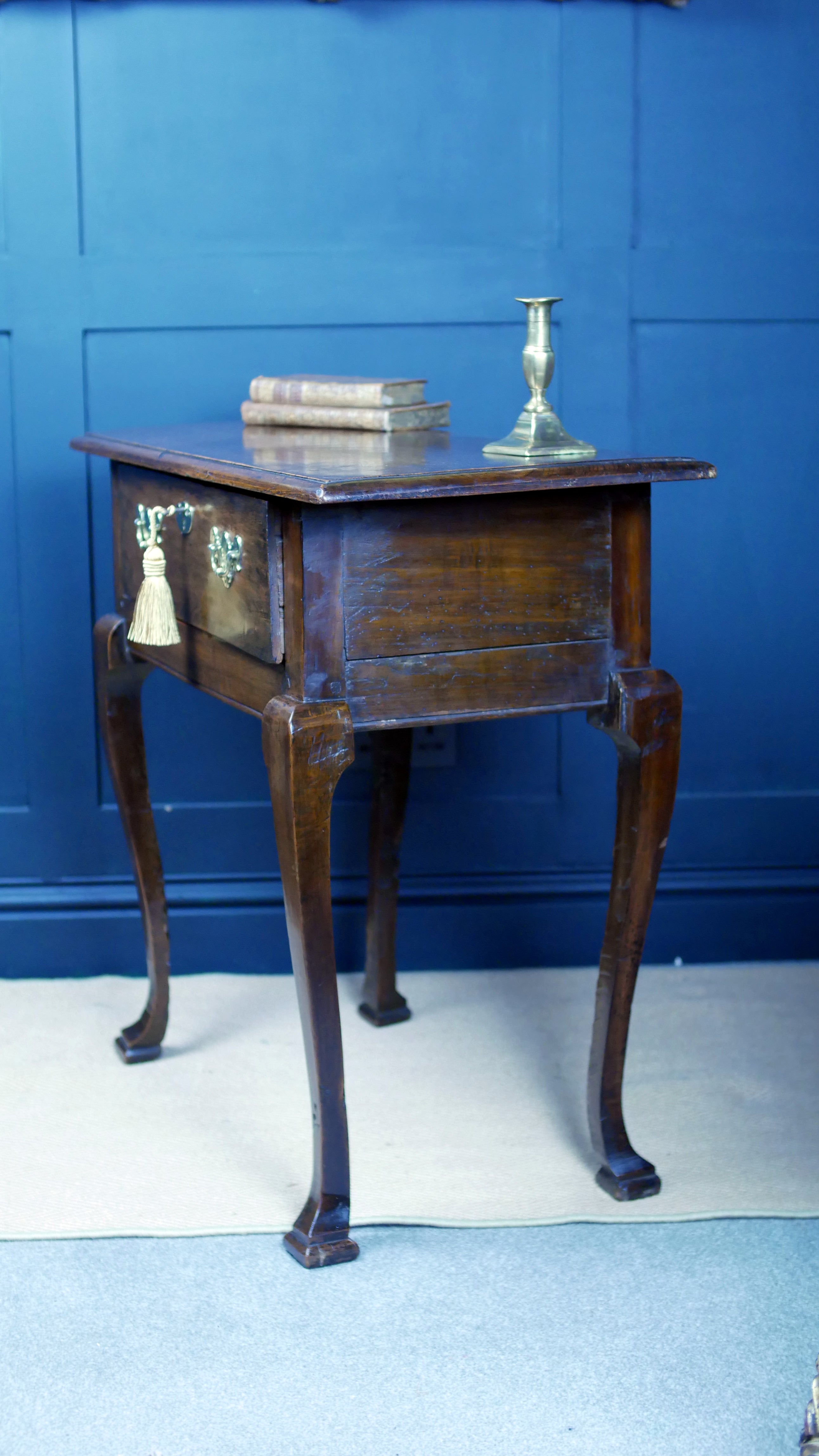 Fine Early Oak Georgian Side Console Hall Table