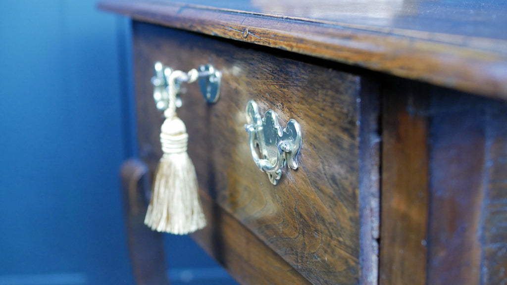 Fine Early Oak Georgian Side Console Hall Table