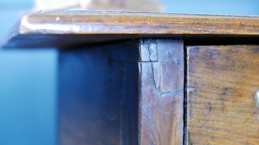 Fine Early Oak Georgian Side Console Hall Table