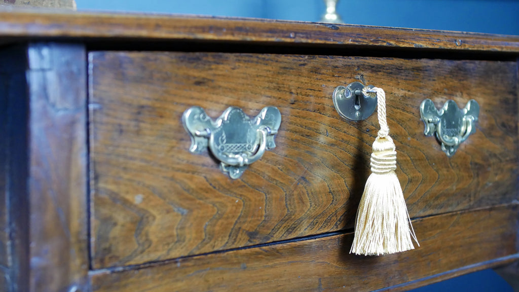 Fine Early Oak Georgian Side Console Hall Table