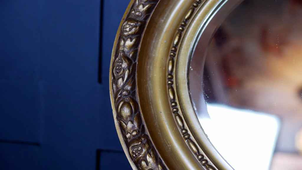 Victorian Gold Painted Oval Mirror