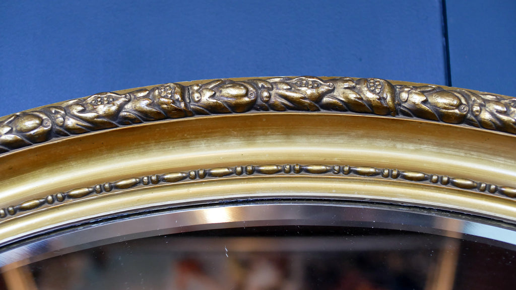 Victorian Gold Painted Oval Mirror