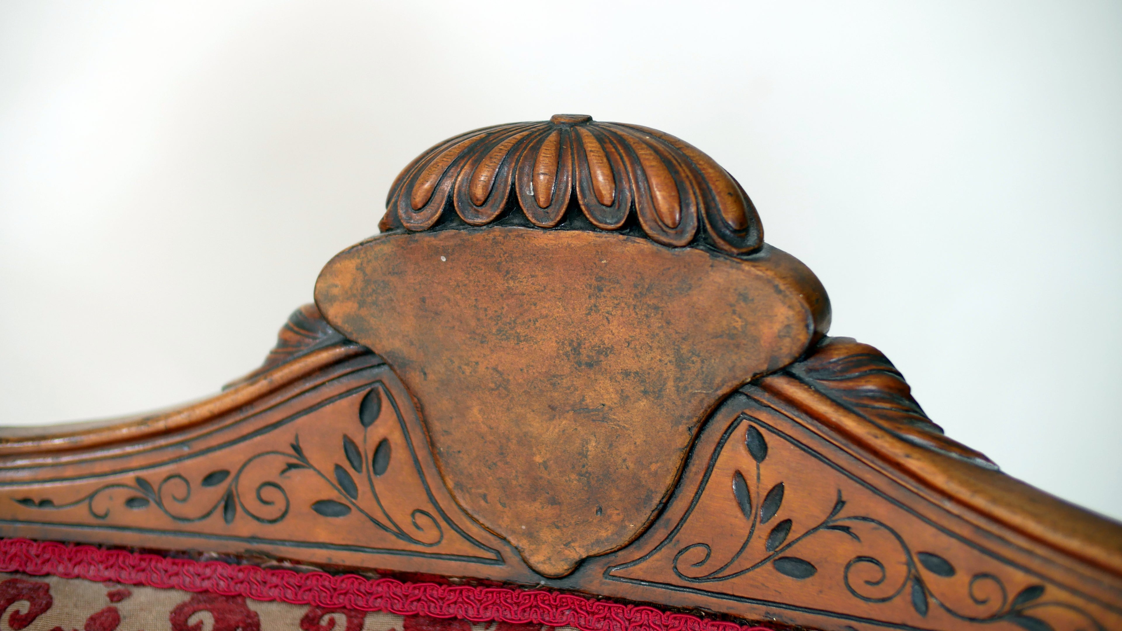 Victorian Carved Oak Throne Chair