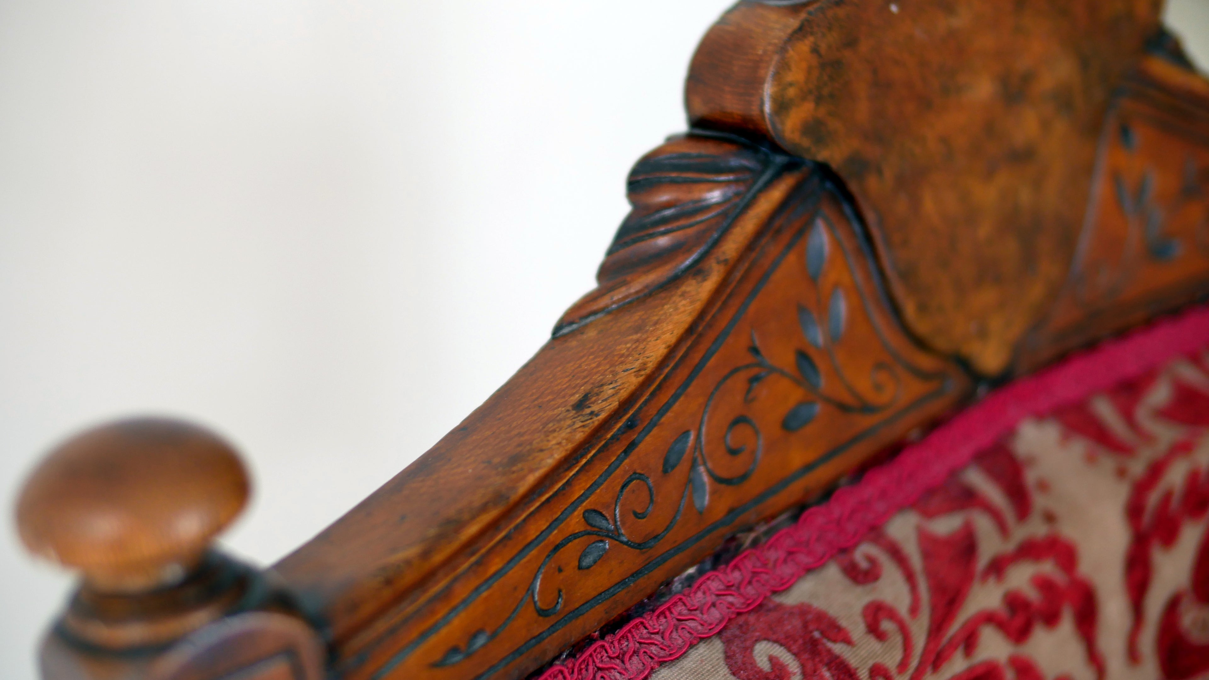 Victorian Carved Oak Throne Chair