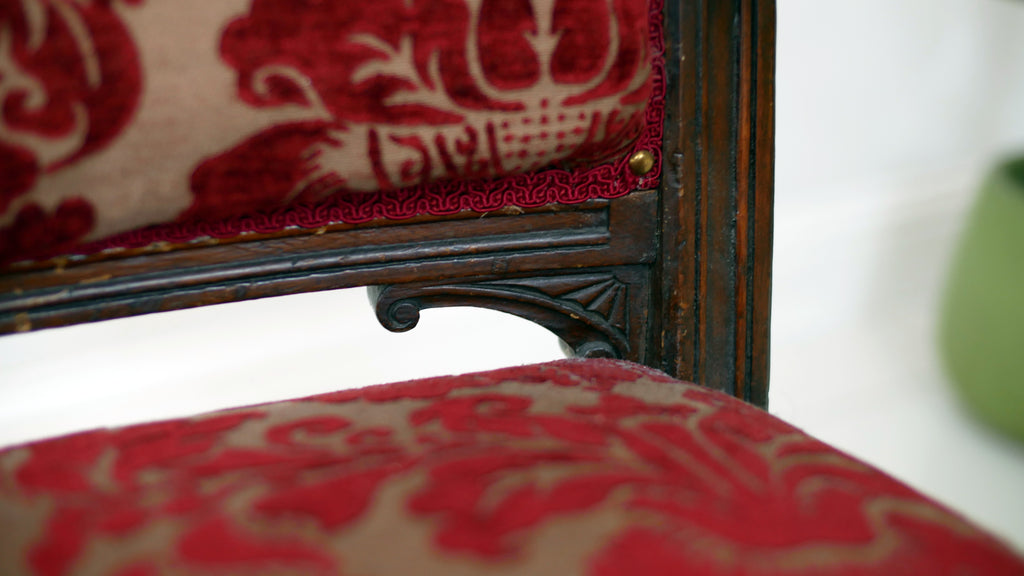 Victorian Carved Oak Throne Chair