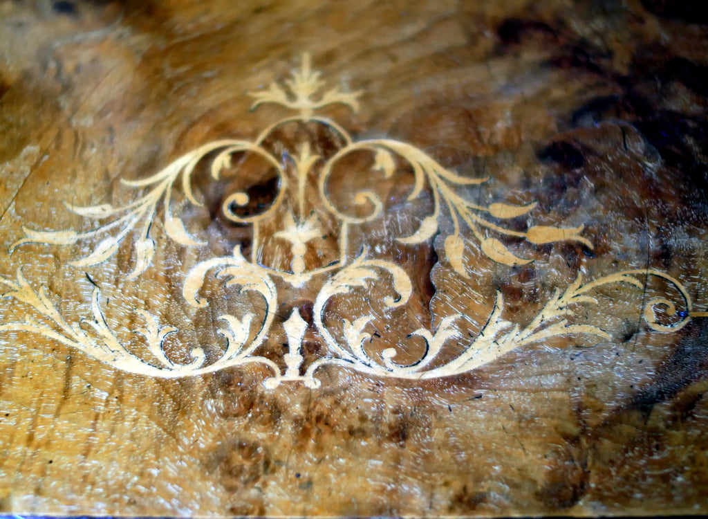 Victorian Inlaid Burr Walnut Whatnot