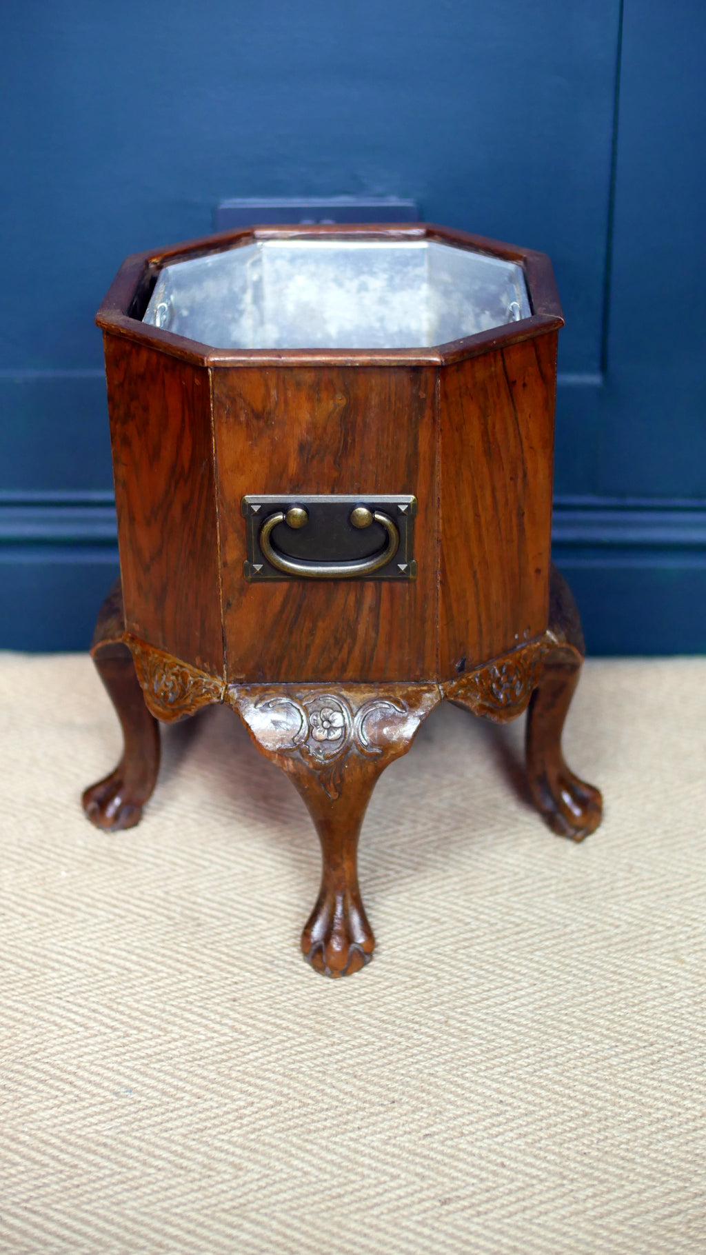 Edwardian Mahogany Octagonal Jardinière