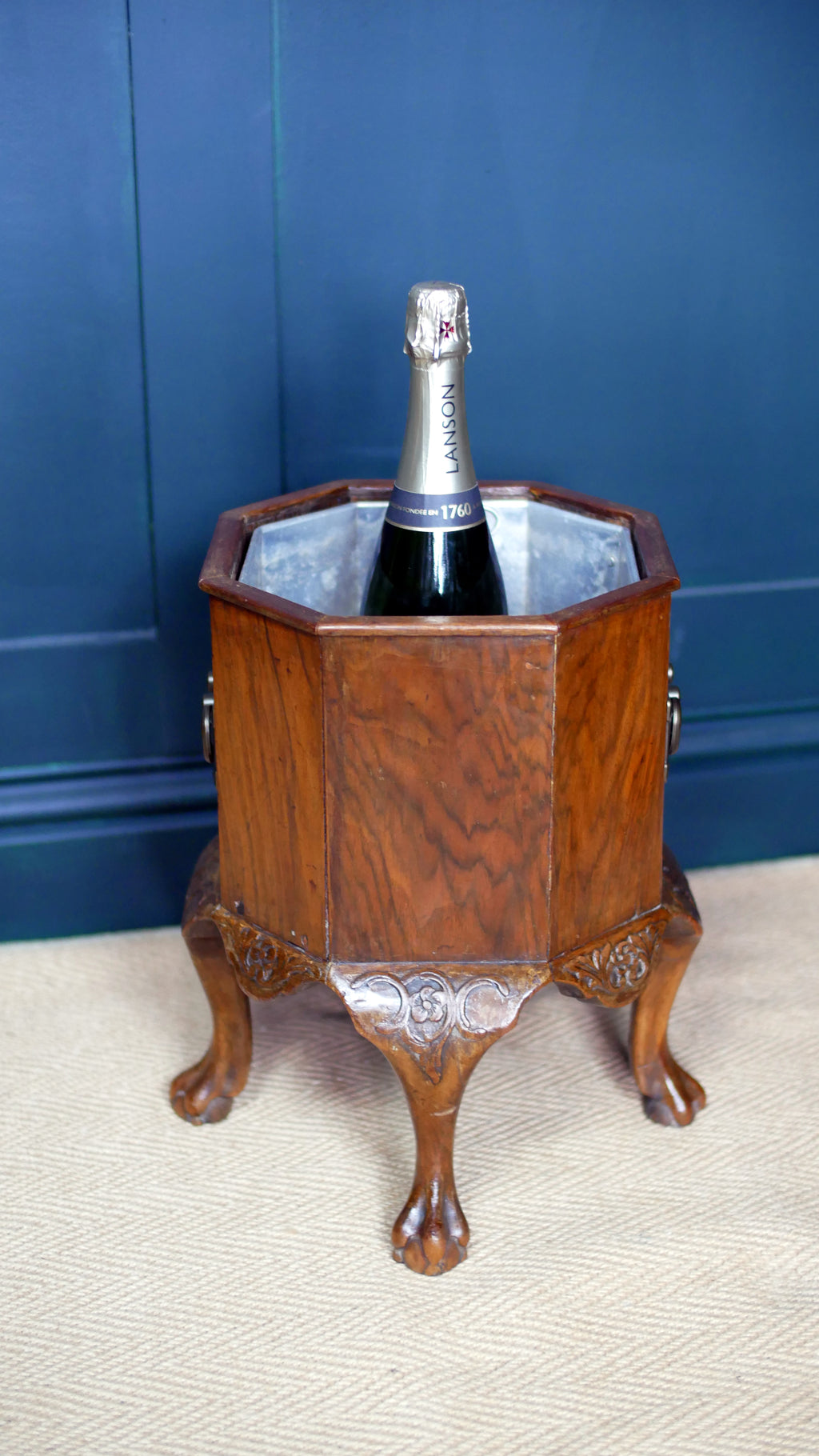 Edwardian Mahogany Octagonal Jardinière