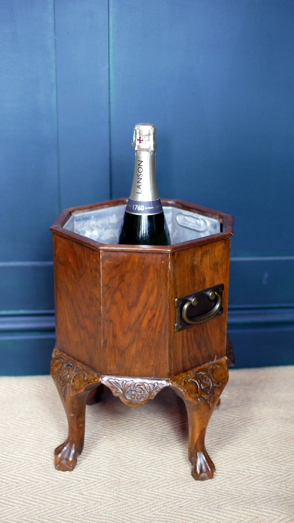 Edwardian Mahogany Octagonal Jardinière