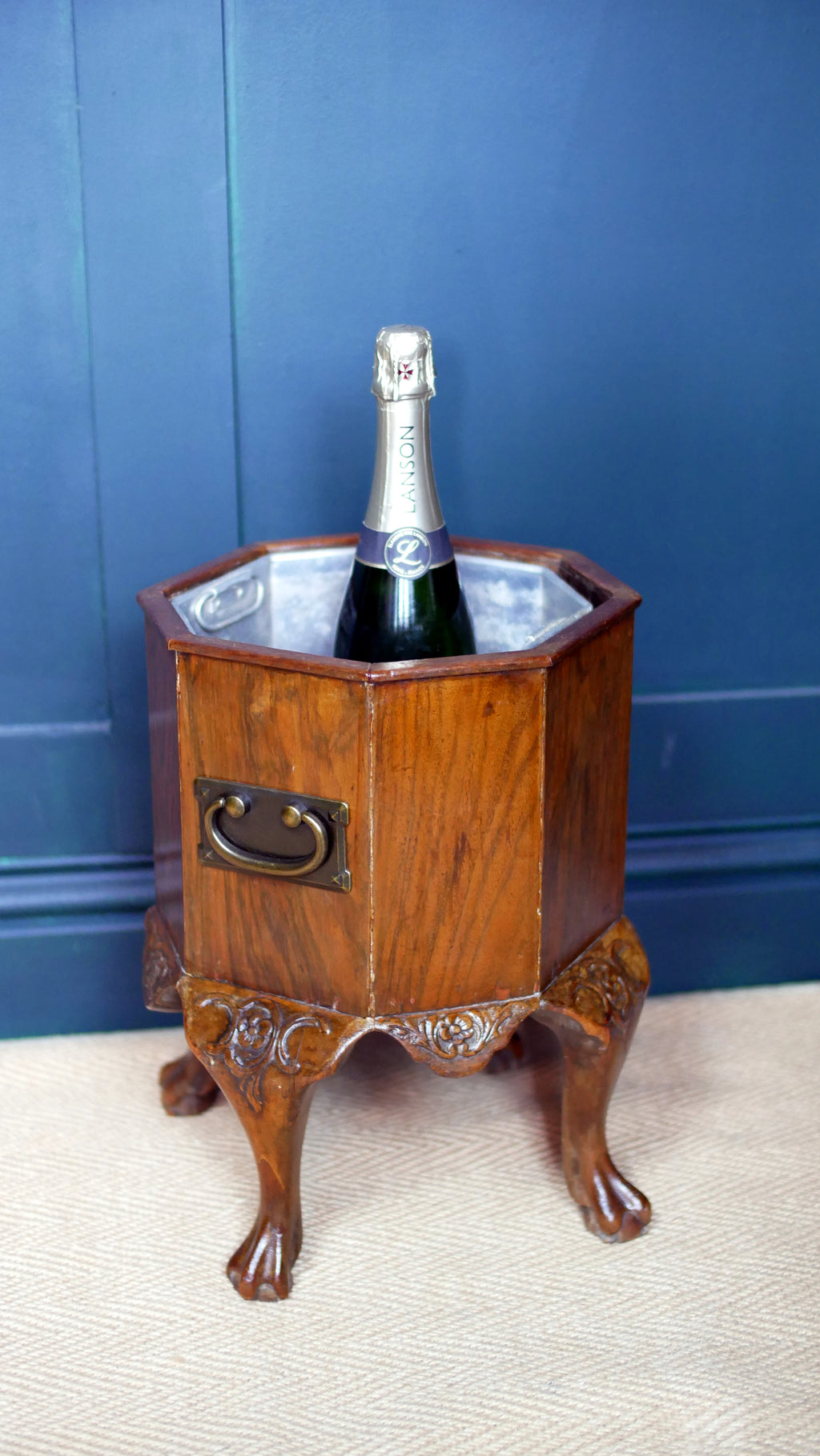 Edwardian Mahogany Octagonal Jardinière