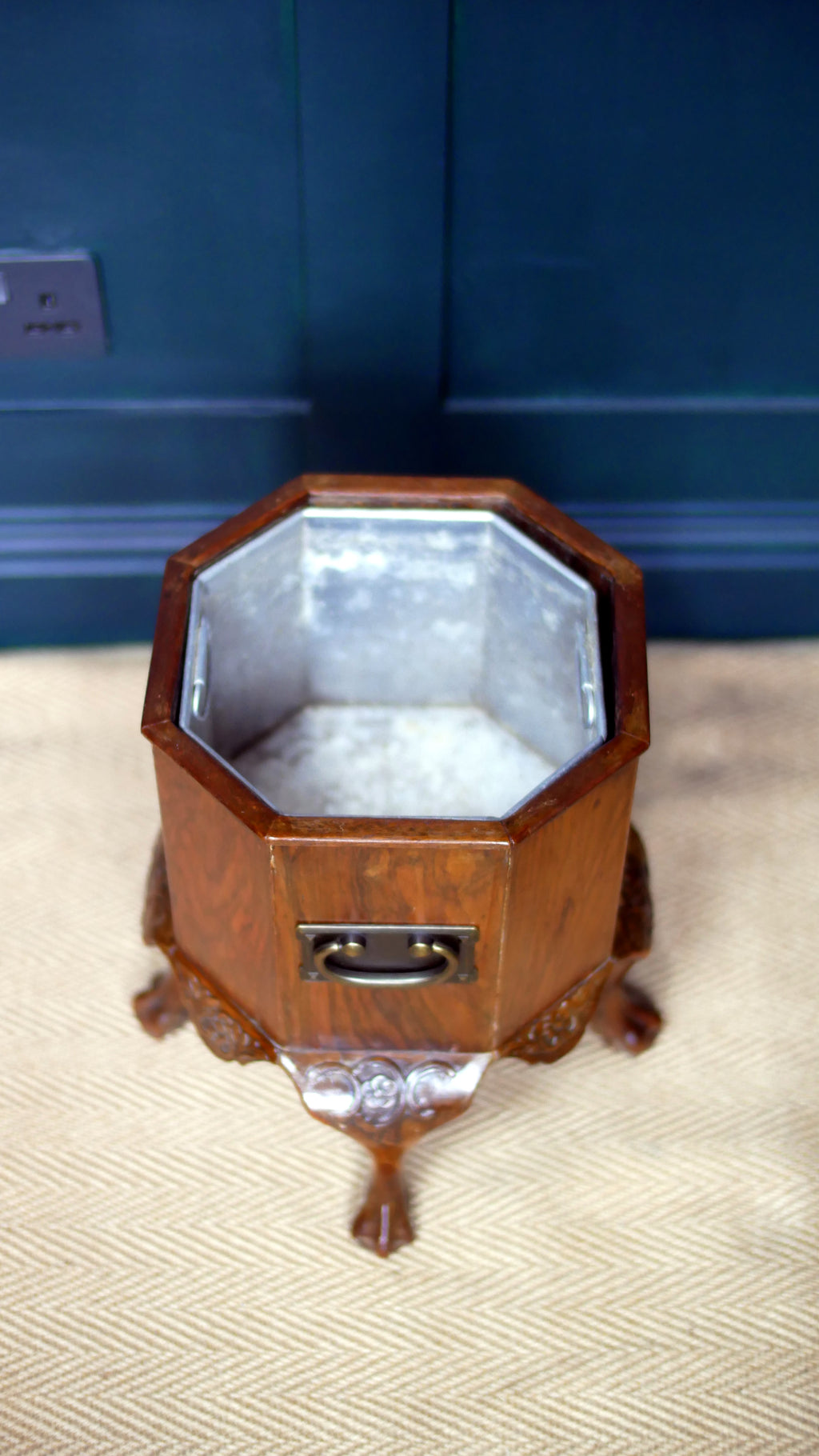 Edwardian Mahogany Octagonal Jardinière