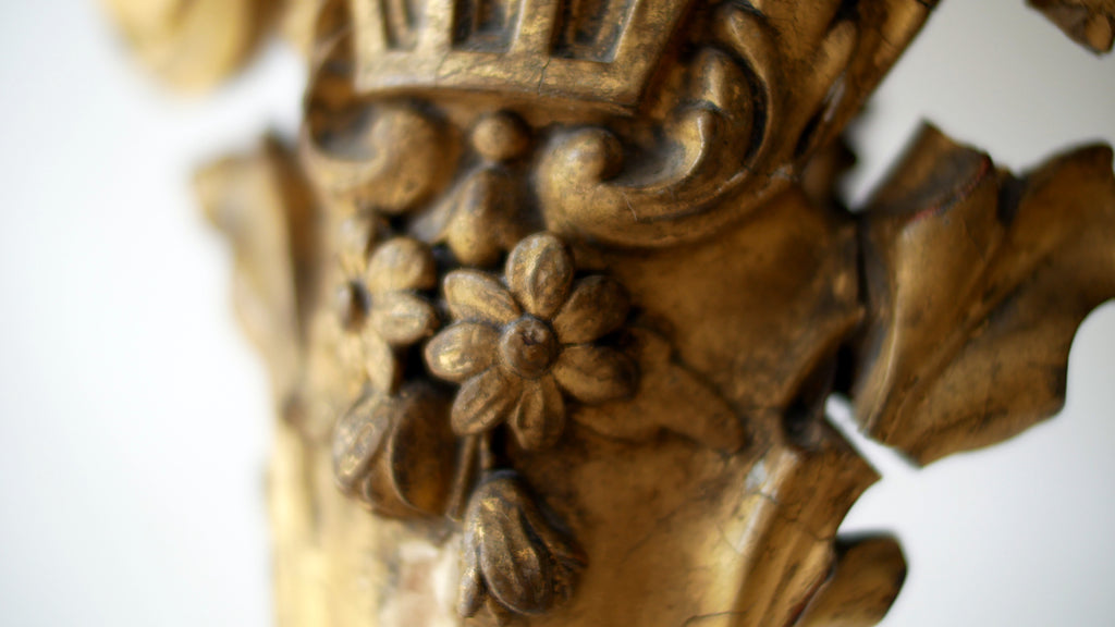 A 19th-Century Louis XIV Style Giltwood Console Table