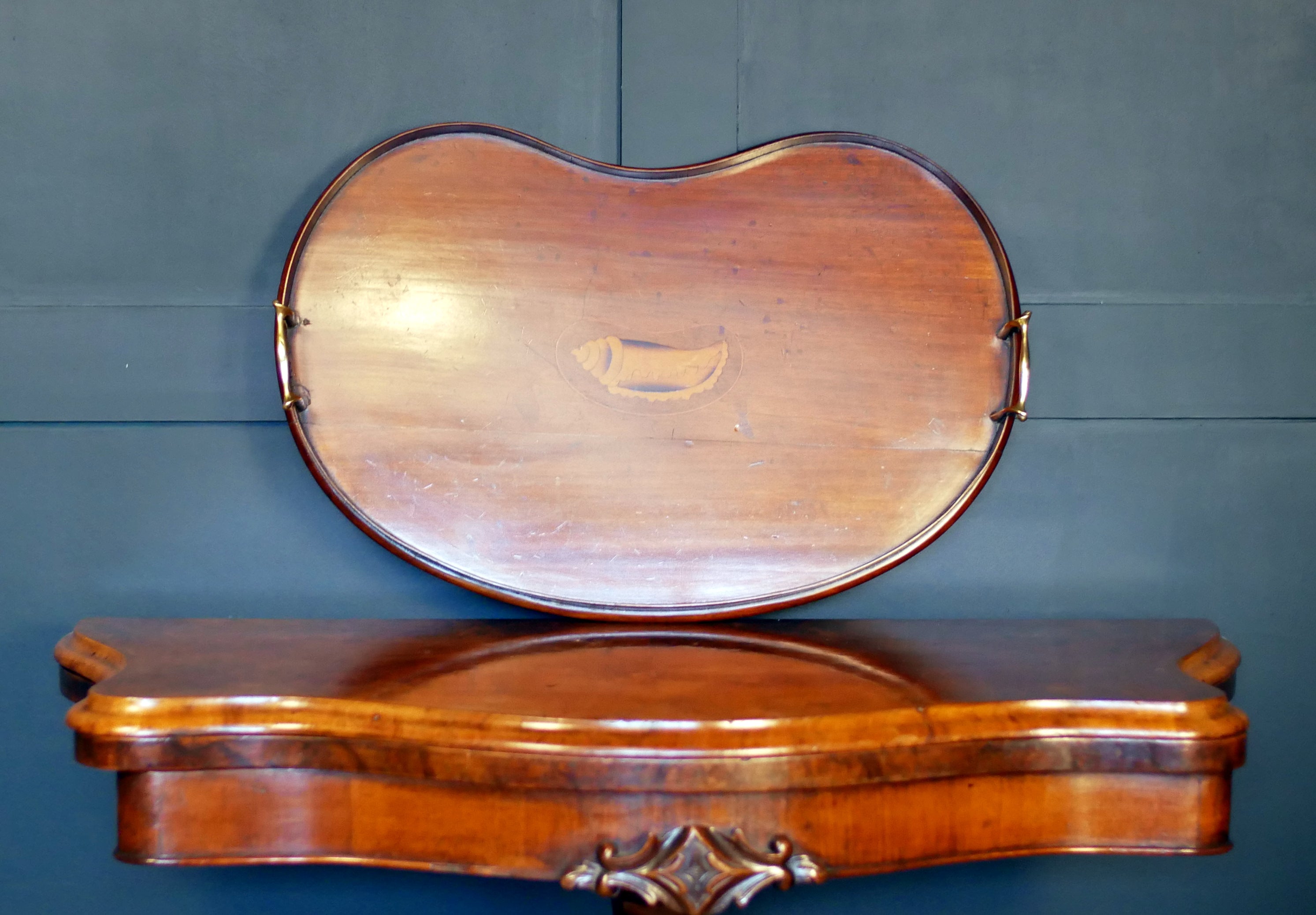 Edwardian Mahogany Tea Tray