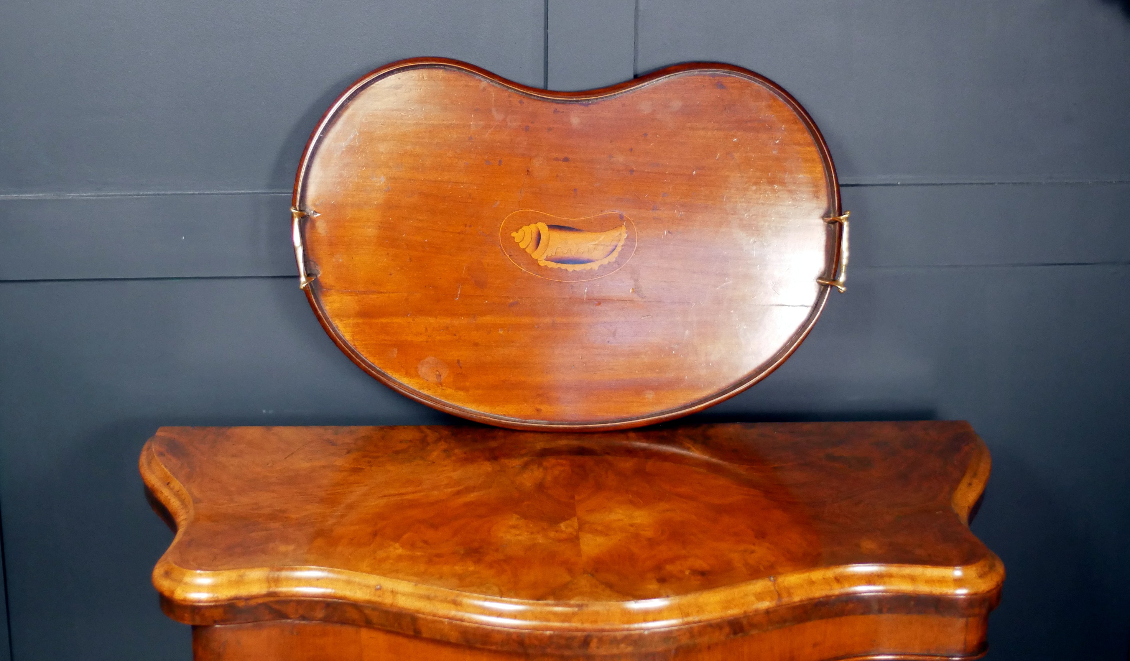 Edwardian Mahogany Tea Tray