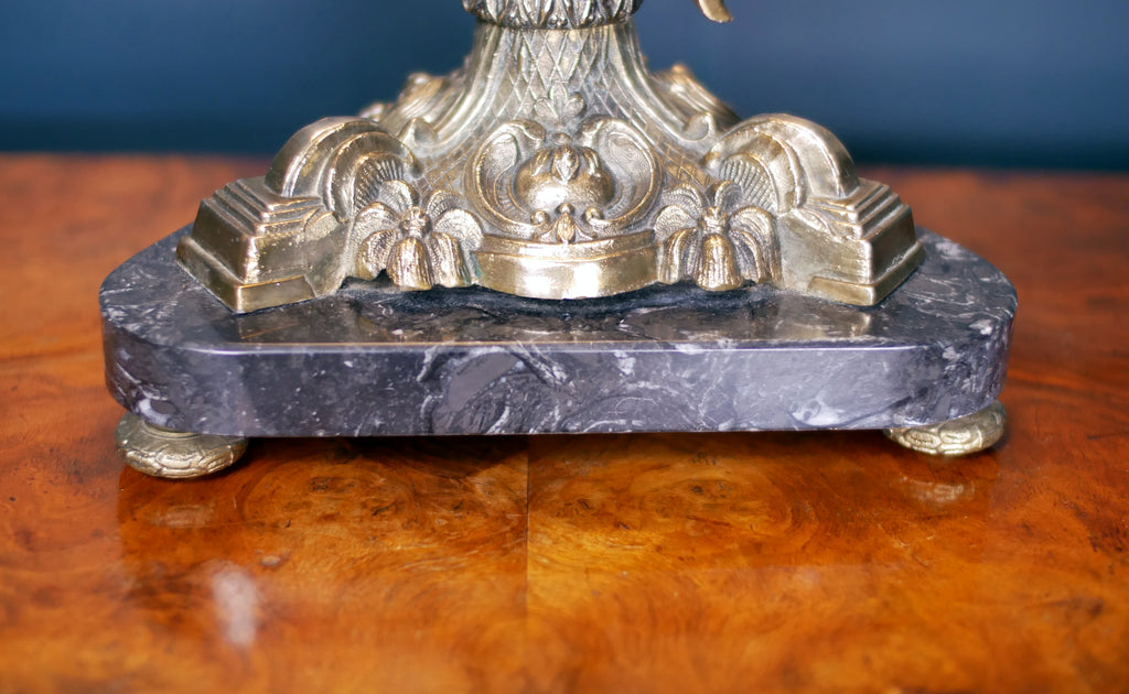 Antique French Cherub Lamp
