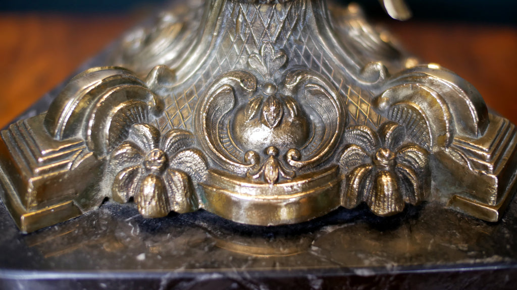 Antique French Cherub Lamp