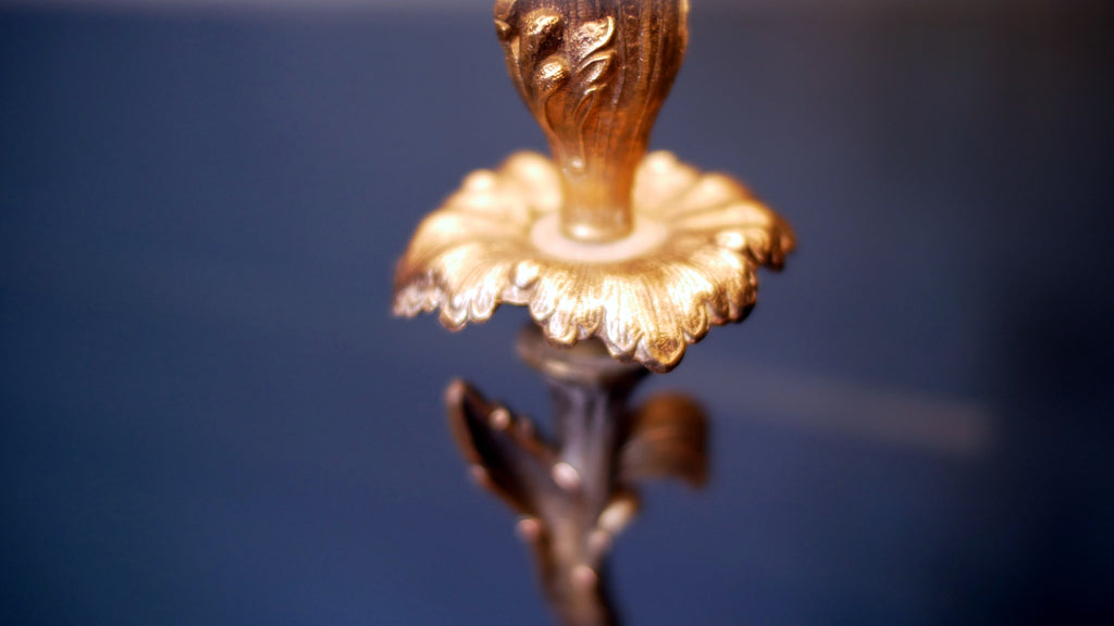 Antique French Cherub Lamp