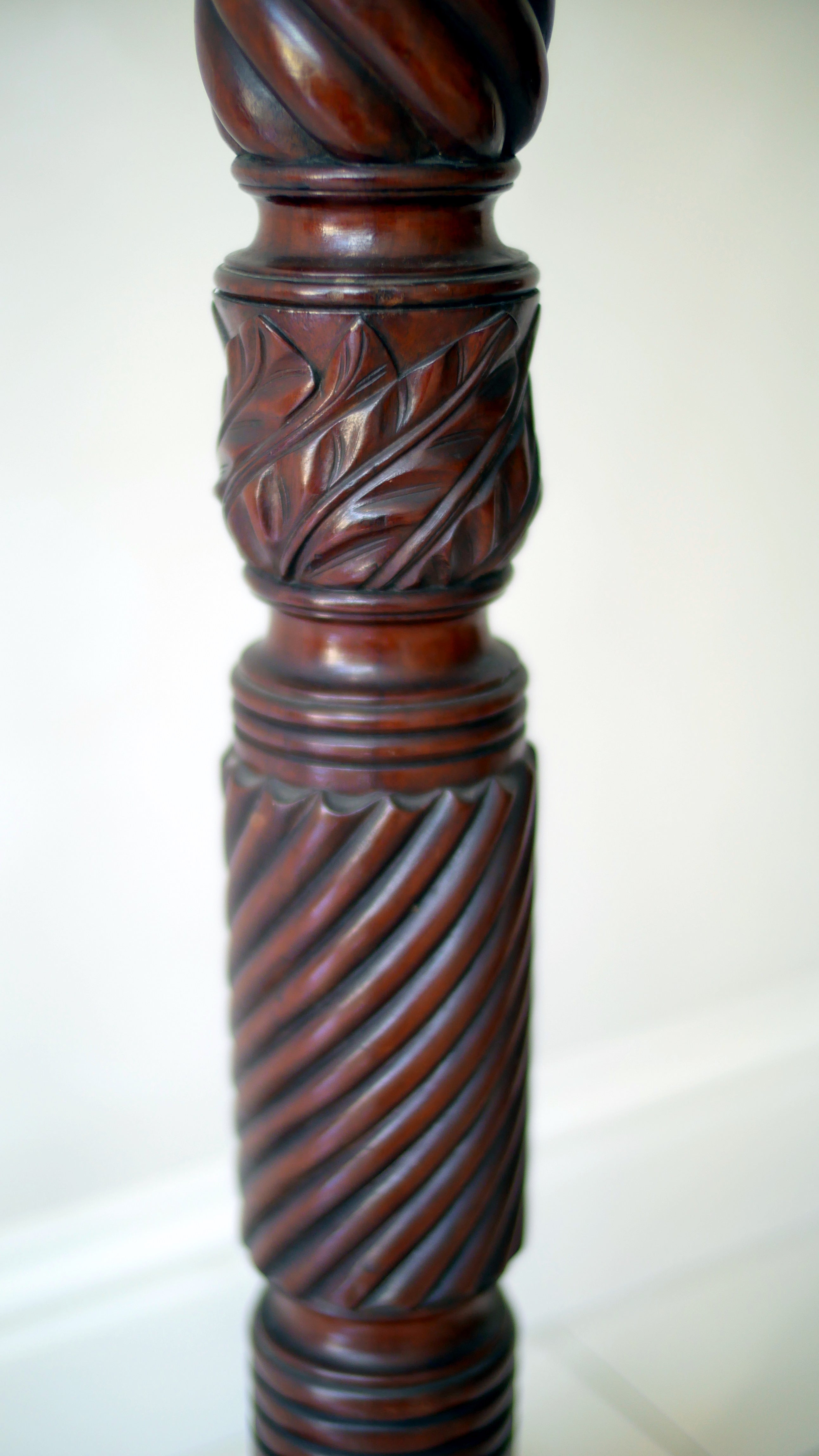 Victorian Pair of Antique Mahogany Torchère Stands