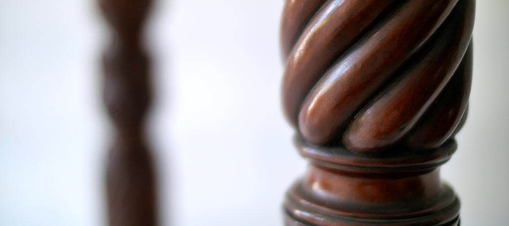 Victorian Pair of Antique Mahogany Torchère Stands