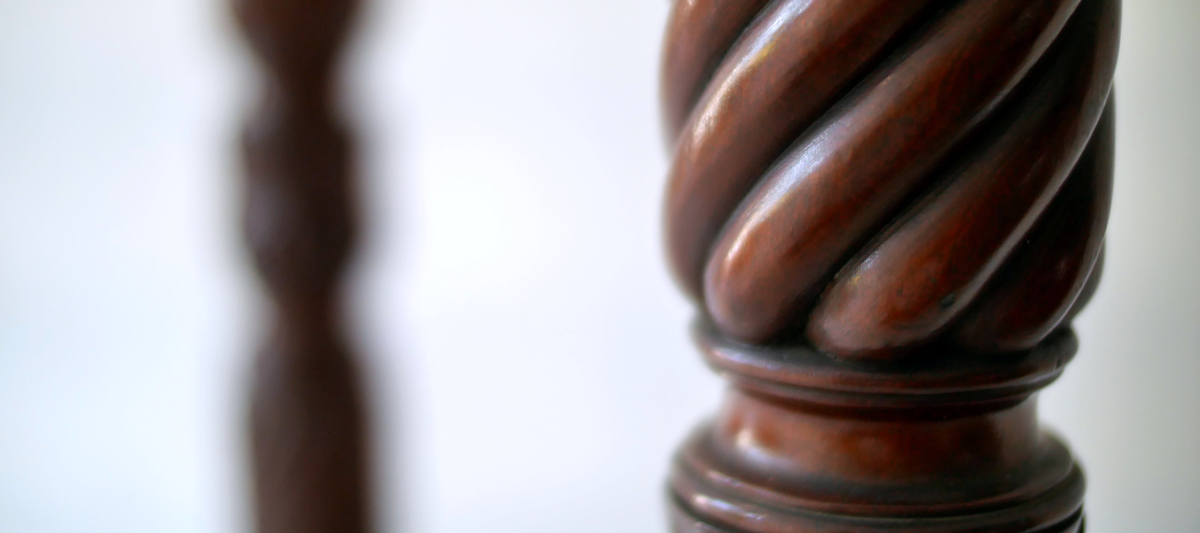 Victorian Pair of Antique Mahogany Torchère Stands