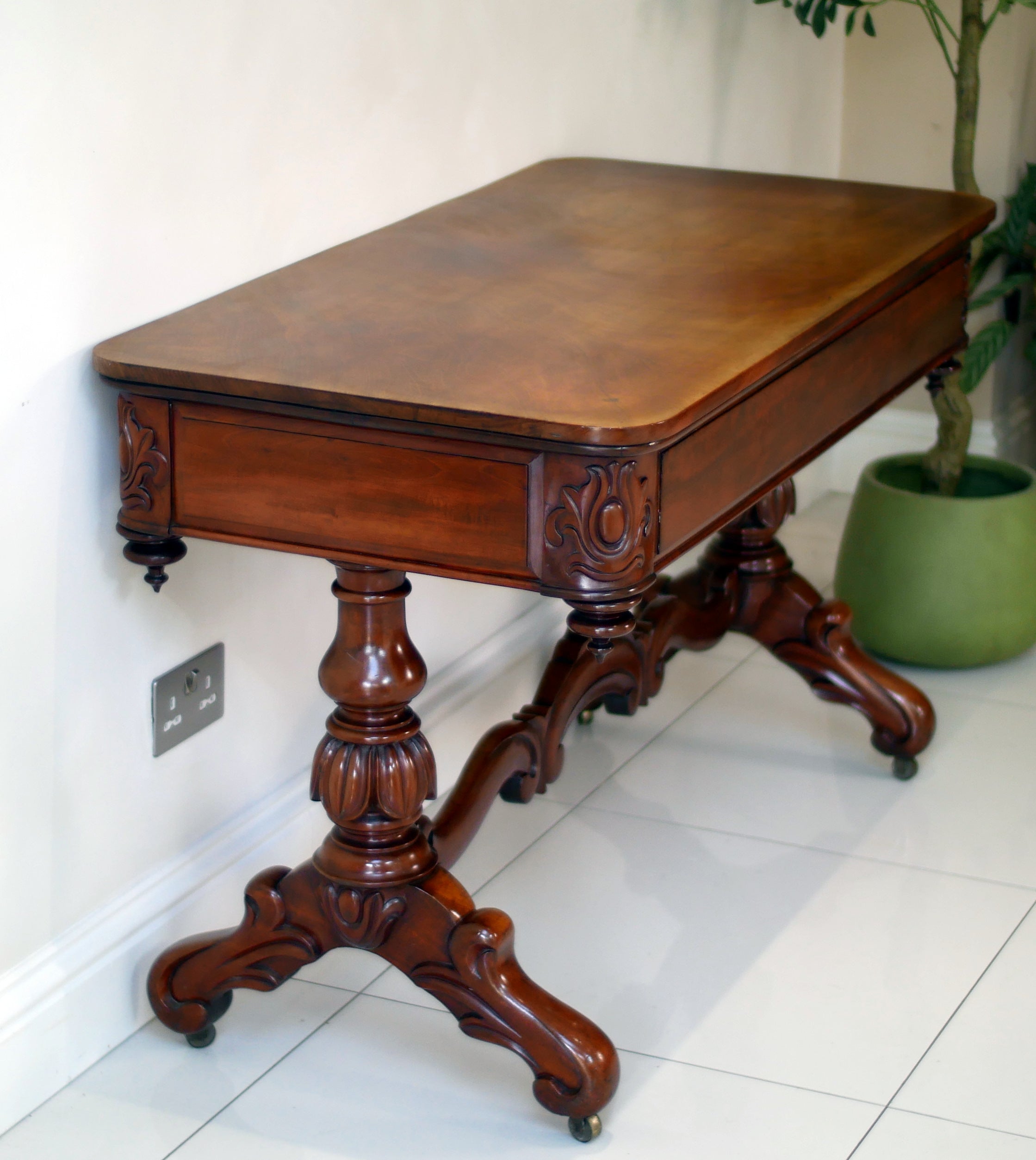 19th Century Victorian Library Table