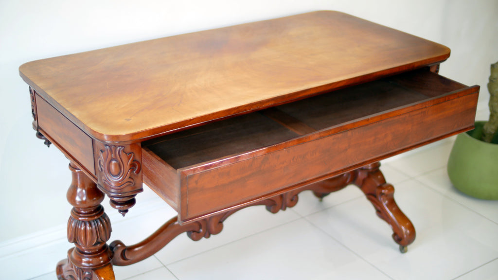 19th Century Victorian Library Table