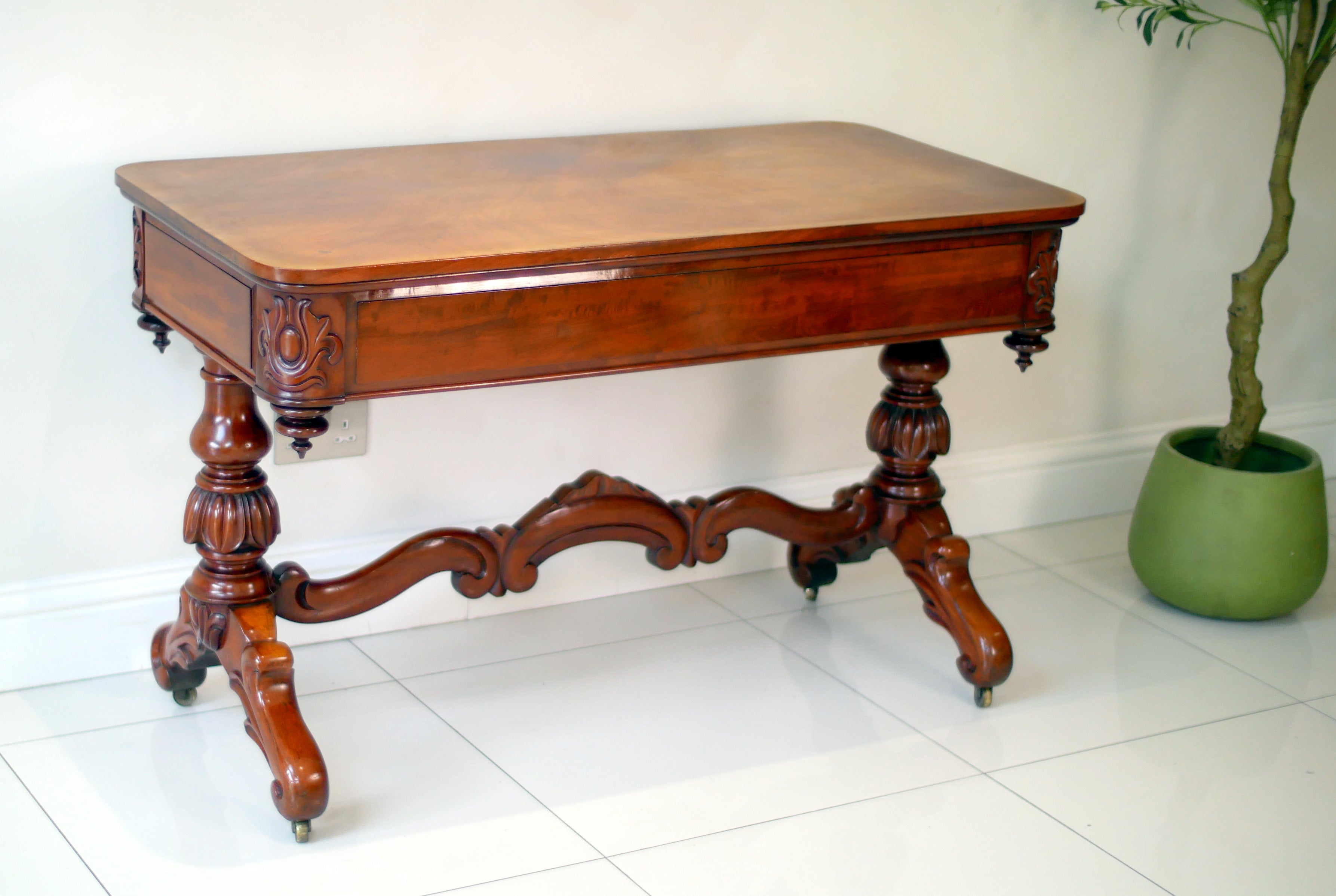 19th Century Victorian Library Table