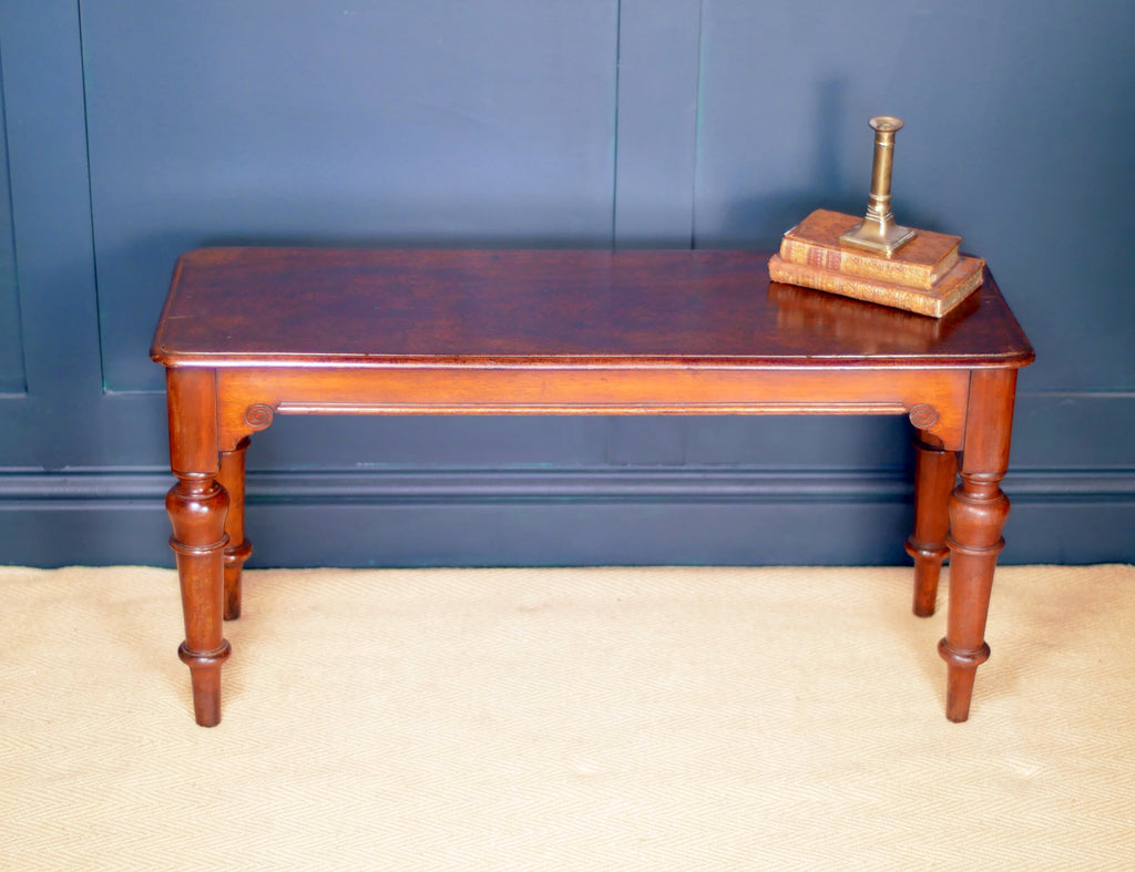 Victorian Mahogany Bench Window Seat