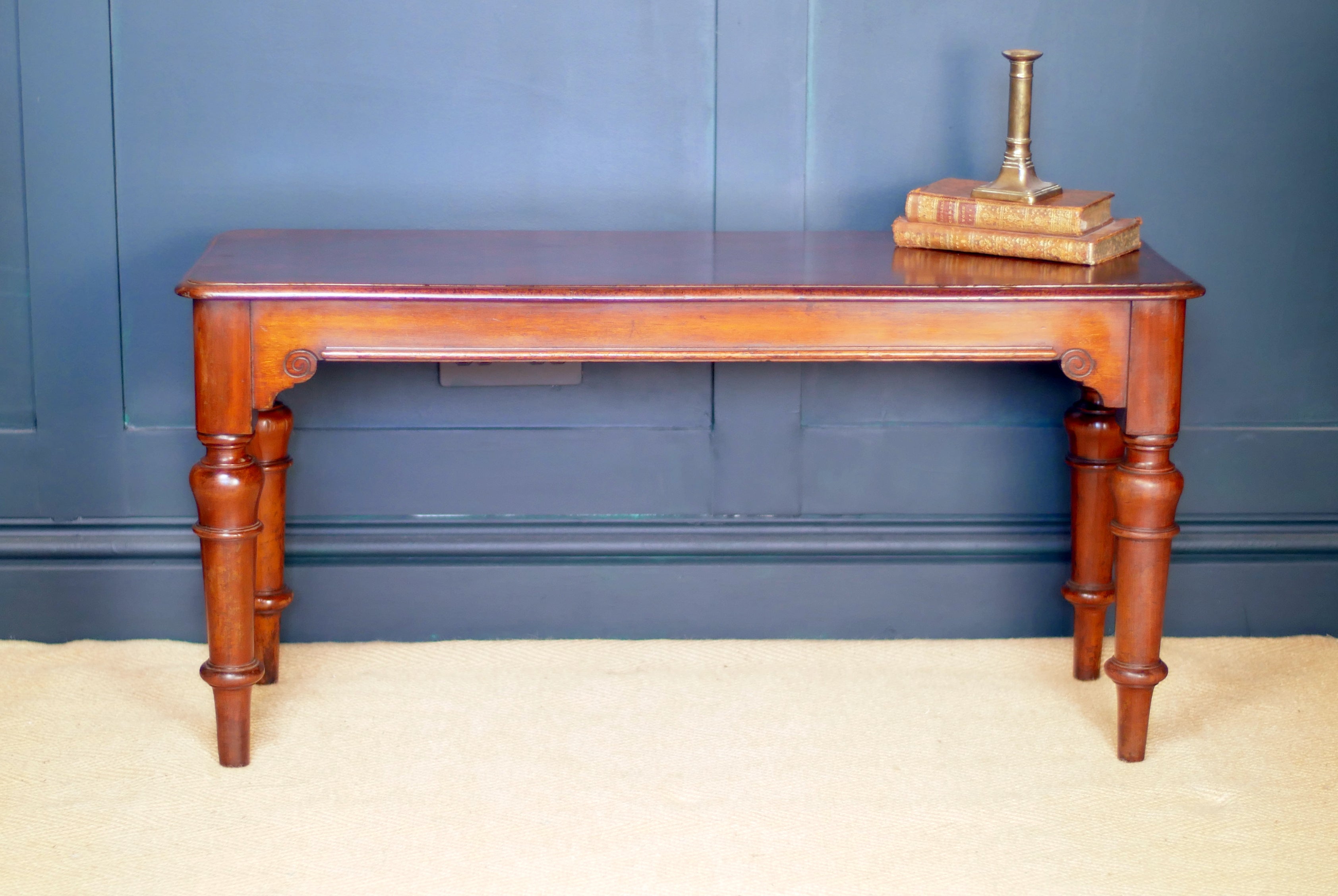 Victorian Mahogany Bench Window Seat