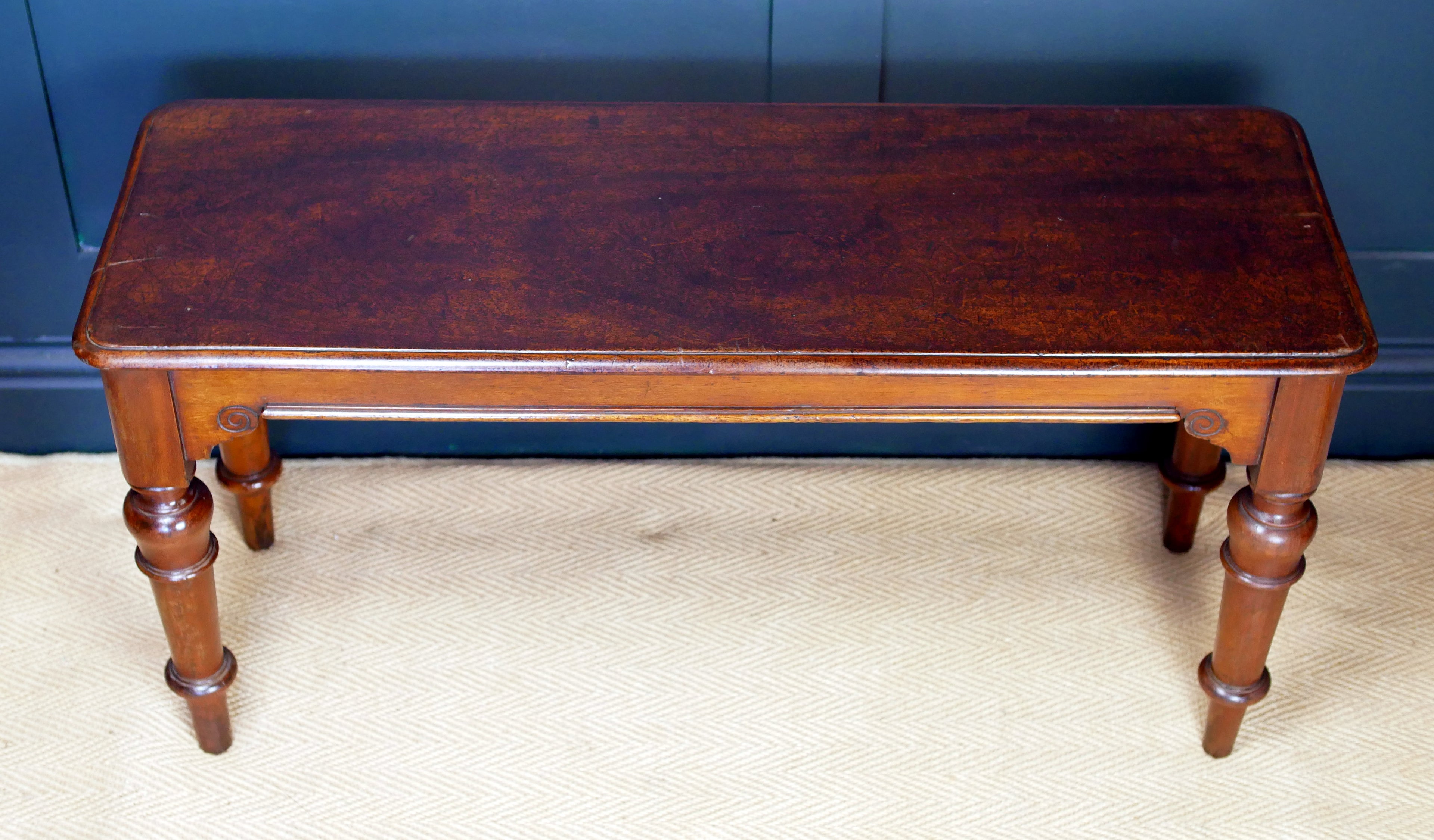 Victorian Mahogany Bench Window Seat