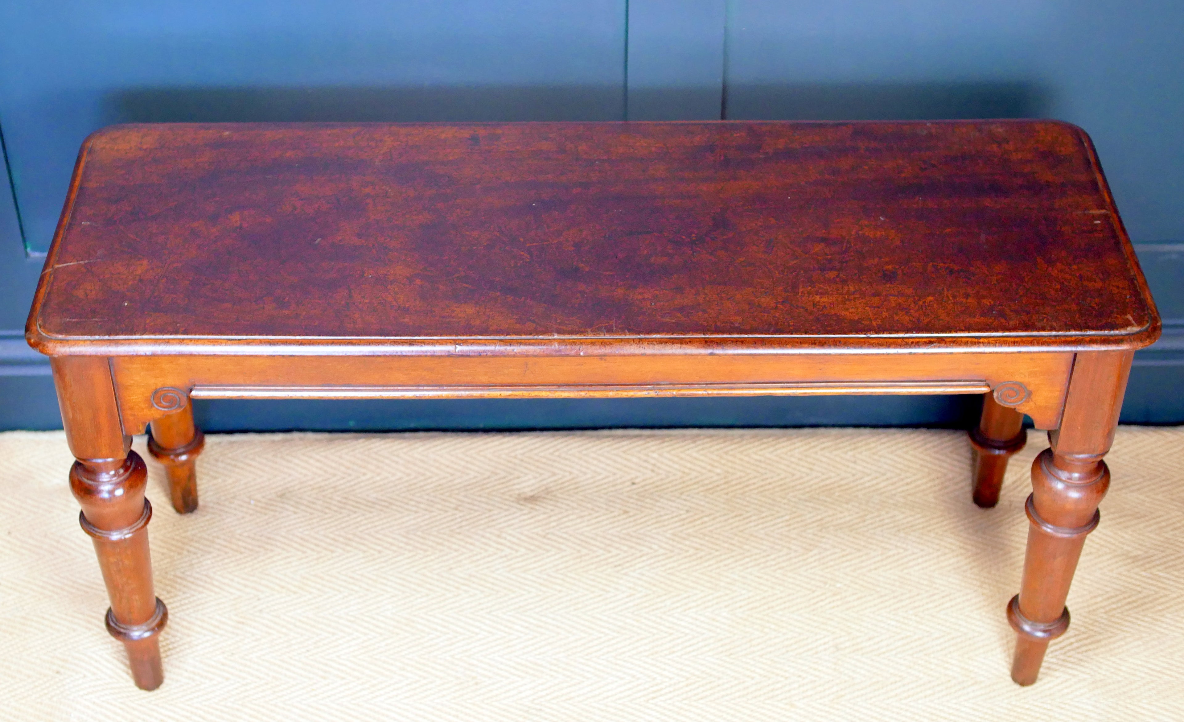 Victorian Mahogany Bench Window Seat