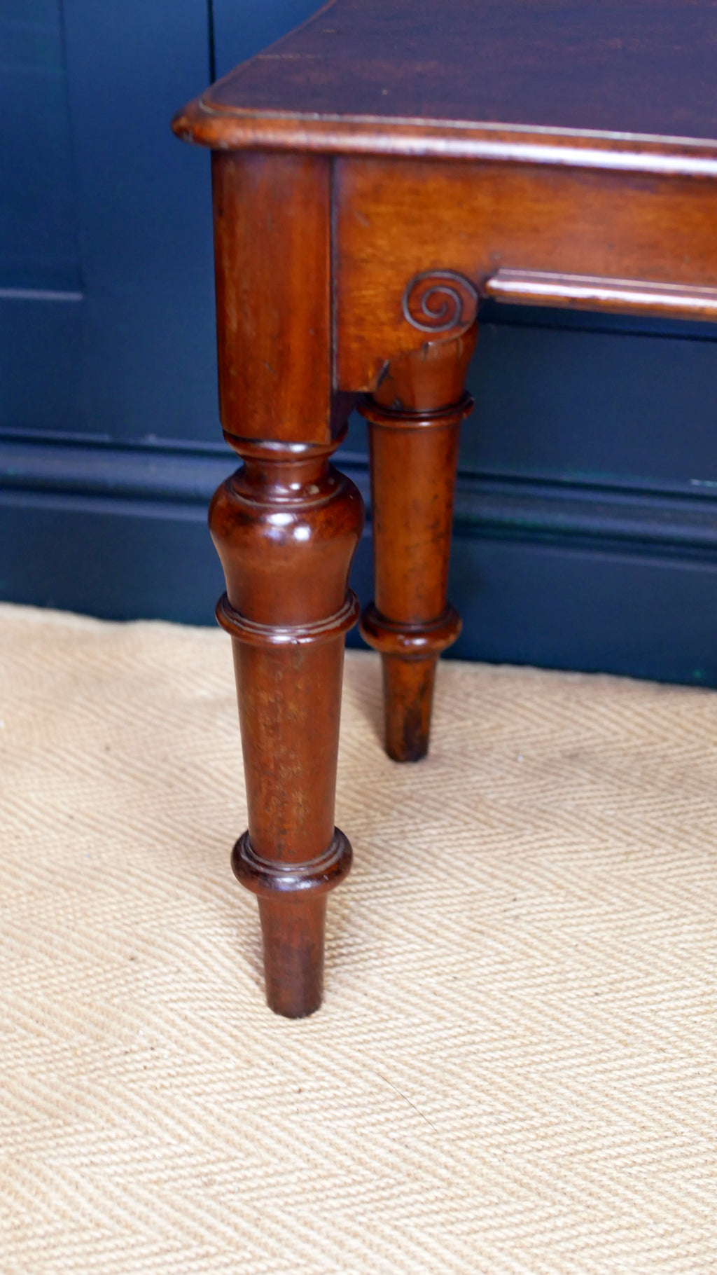 Victorian Mahogany Bench Window Seat