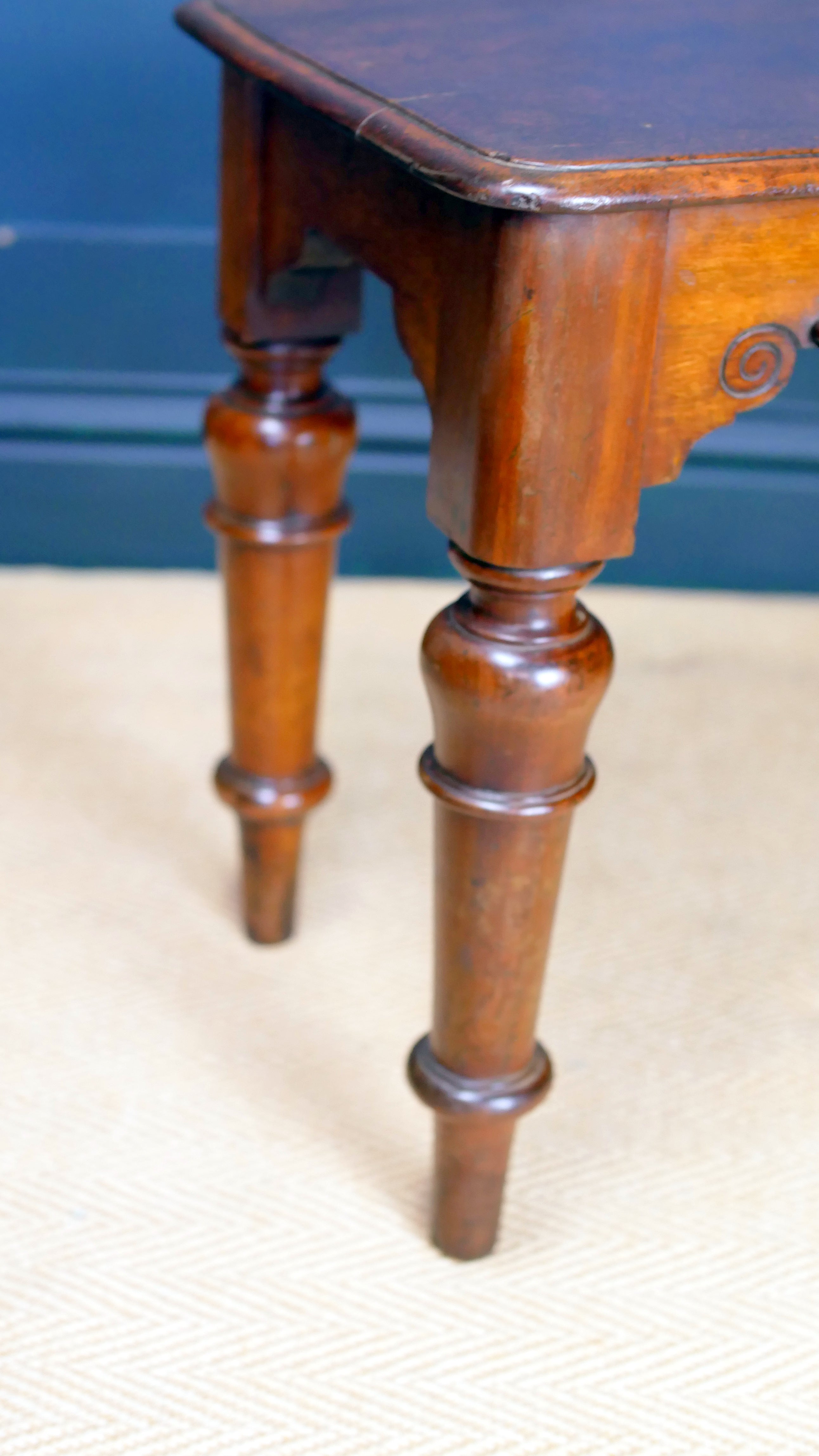 Victorian Mahogany Bench Window Seat