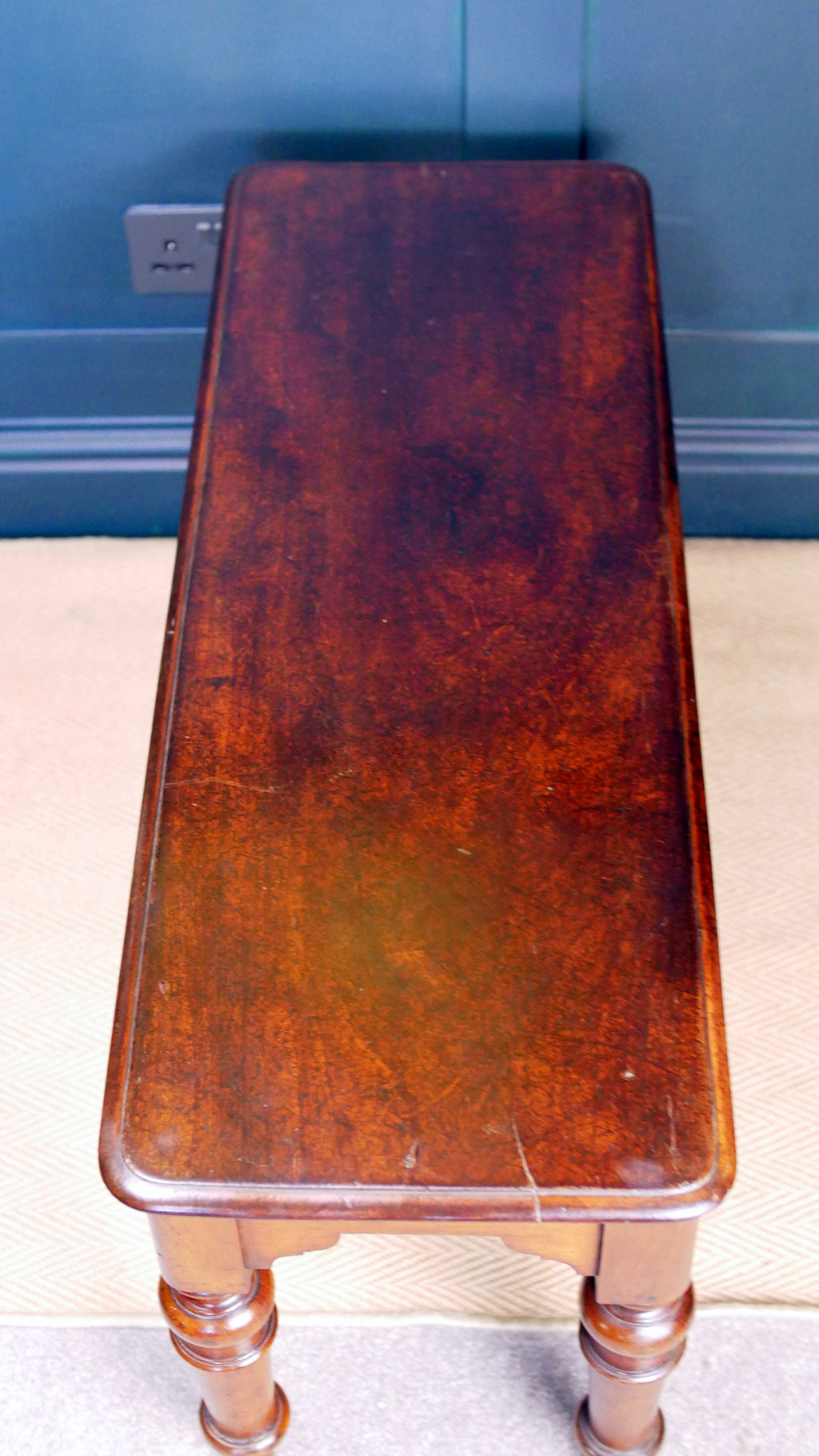 Victorian Mahogany Bench Window Seat