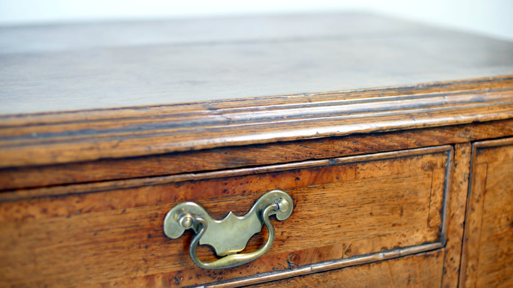 Georgian Oak Lowboy Desk Hall Console Side Table